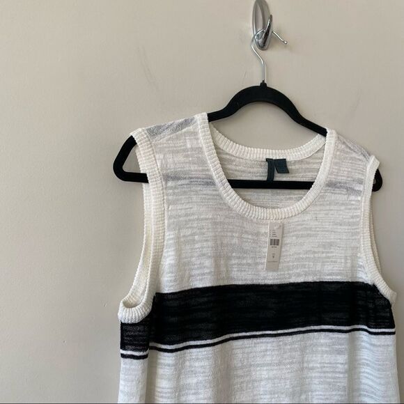 Anthropologie “Left Of Center” Striped Shadow Light Tunic (Medium) - Picture 6 of 9